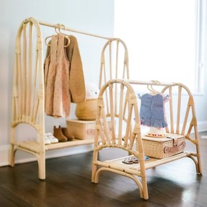 Perchero de Ratán Resistente y Duradero para Abrigos de Niños, Percheros para Colgar Ropa, Muebles de Interior, Perchero - Product Image 6