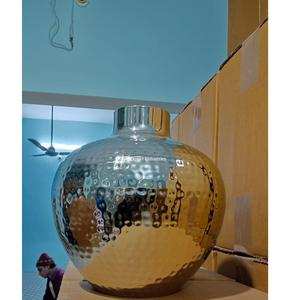 Jarrón de flores artificiales de Metal con diseño de textura en Color plateado, la mejor forma para bodas, eventos, fiestas, decoración, uso de florero - Product Image 6