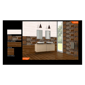 Modern Design Indian Matte Non-slip Ceramic Wall Tiles 30*90cm Solid Texture From Indian Supplier for Villa Bathroom Decor - Product Image 2