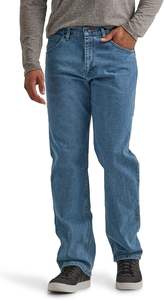 Jean pour homme grande taille, coupe large droite et ample, en denim écologique, design durable, tissu épais et doux, style personnalisé - Product Image 5