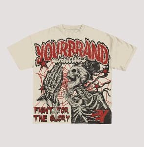 T-shirt personnalisé pour les hommes 100% coton T-shirt uni à coupe ample Streetwear avec impression de logo personnalisé T-shirt Boxy - Product Image 6