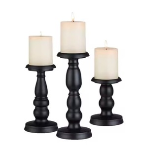 Bougeoirs en bois pour bougies pilier marque personnalisée et design personnalisé disponibles en bas quantité minimale de commande - Product Image 3