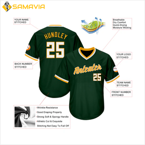SAMAVIA maillots de baseball de précision personnalisés pour les équipes américaines Pro Performance personnalisables athlètes américains ensembles respirants - Product Image 6