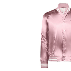 แจ็กเก็ตบอมเบอร์ผ้าซาตินโพลีเอสเตอร์100% สำหรับผู้ชายแจ็กเก็ตผ้าซาตินเริ่มต้นฤดูใบไม้ผลิ - Product Image 6