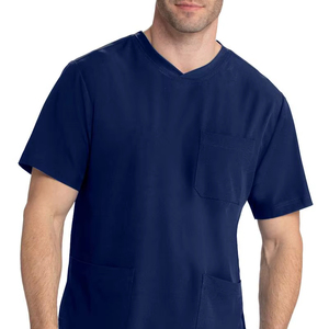 Uniforme de enfermera tejido transpirable personalizado de alta calidad para hombre, uniforme médico blanco de manga corta para uso en salón de belleza de Hospital - Product Image 1