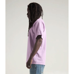 Camiseta de cuello redondo teñida con ropa Shaka Wear, camiseta personalizada de talla grande con estampado bordado liso para hombre - Product Image 3