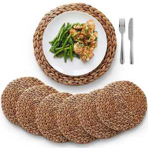 New Top Natural Round Woven <b>Dining</b> <b>Table</b> Decor Wicker <b>Placemat</b> Style Water Hyacinth <b>Placemats</b> <b>Placemats</b> From Vietnam - Product Image 6