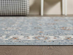 Alfombra Turca de Lujo Hecha a Máquina Palmira 32x35 16 D Gris Azul Oscuro Premium para Sala de Estar del Fabricante de Gaziantep - Product Image 4