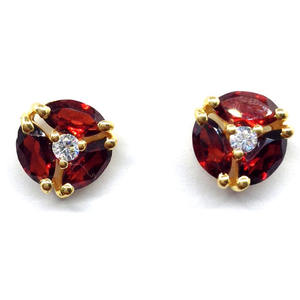 Plata tradicional de Ley 925 hecha a mano para fiesta, piedras preciosas granate, pendientes únicos para mujer - Product Image 4