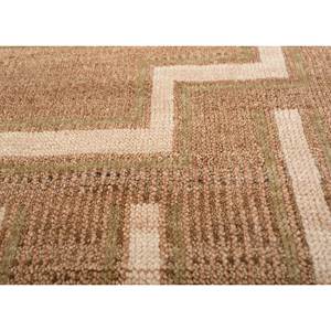 Alfombra de Lana Anudada a Mano Color Rojo Naranja Thyme AKWL-1592, Diseño Geométrico Abstracto Kilim para Entrada del Hogar, Rectangular 9x12, Hecha a Mano - Product Image 3