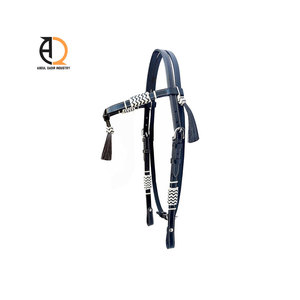 Cuerda trenzada de cuero y nailon para caballo, halter multiusos estilo western e inglés para equitación - Product Image 4