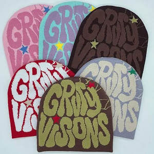 Venta al por mayor logotipo personalizado gorros de moda sombreros de alta calidad cálido invierno desgaste gorros de punto sombreros - Product Image 2