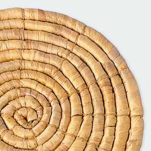 Ensemble élégant de 8 paniers muraux en rotin, bambou et jonc de mer, accents muraux élégants - Product Image 6