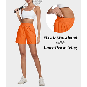 Pantalones cortos deportivos de secado rápido para mujer con forro incorporado Pantalones cortos con estampado Tie-Dye para mujer para un aspecto relajado - Product Image 5