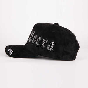 Chapeau de camionneur en velours néerlandais de qualité de luxe avec mailles en velours vierge Casquette à 5 panneaux avec broderie personnalisée - Product Image 6