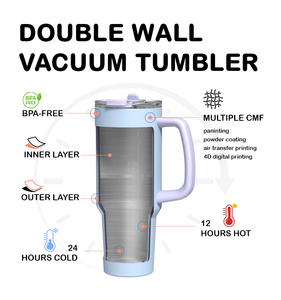 40oz נמכר חם כפול דופן נירוסטה מודרני סִגְנוֹן כוס מבודד כוס קפה לנסיעות עם מכסה וידית - Product Image 4