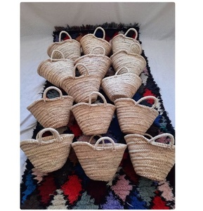 Bolsos de Playa Boho Artísticos Tejidos a Mano con Hojas de Palma, Crochet y Macramé, Directamente del Proveedor Indio - Product Image 1