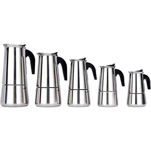 2026 100/200/300/450ml <strong>Stove</strong> Top Mocha <strong>Coffee</strong> <strong>Pot</strong> Moka Stainless Steel Espresso <strong>Coffee</strong> Maker Percolator Tool <strong>Coffee</strong> <strong>Pots</strong> - Product Image 1