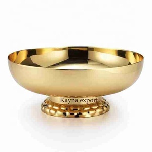 Cuenco de mármol blanco con soporte de metal dorado, cuenco de diseño personalizado - Product Image 3