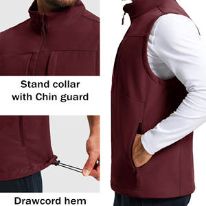 Gilet softshell pour homme, design OEM, hiver, sans manches, de haute qualité, coupe ajustée, respirant, décontracté, avec gilet softshell pour homme - Product Image 3