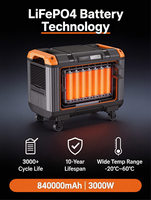 Estación de Energía Portátil Silenciosa de 3000W con Inversor, 2688Wh LiFePO4, Generador Solar, Alternativa al Generador de Gasolina para Respaldo Doméstico