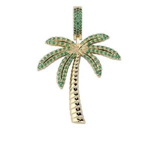 Nuevo Collar con Colgante de Diamante Moissanite VVS con Certificado GRA, Estilo Hip Hop, con Diseño de Palmera en Plata 925 Chapada en Oro - Product Image 3