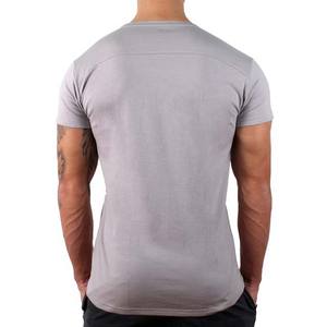 T-shirts de sport pour hommes de haute qualité en gros, vêtements de sport, logo personnalisé, coupe classique, polyester/coton, respirants, séchage rapide - Product Image 2