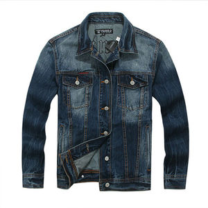 Winters Warm Men's Denim <b>Jean</b> Jacket OEM Casual Outwear <b>Turn</b> Down Collar Jacket Denim Button <b>up</b> Coat Oversize Jacket for Men - Product Image 5