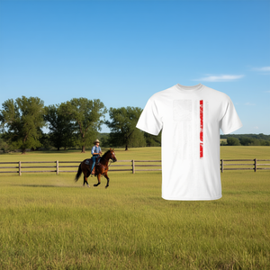 T-shirt Premium Joueur de Polo Équestre Drapeau Américain Vêtements Promotionnels Équitation - Product Image 3