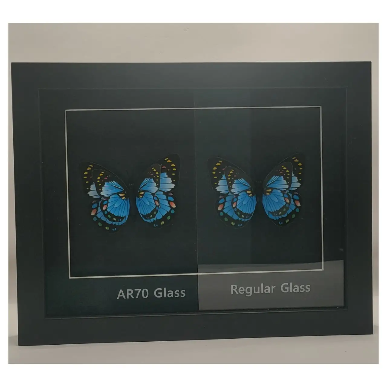 Двухстороннее антибликовое стекло с высоким коэффициентом пропускания и низким отражением UV70 для витрин и витрин