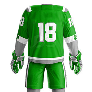 ชุดยูนิฟอร์มฮอกกี้น้ำแข็ง ผ้าโพลีเอสเตอร์ 100% น้ำหนักเบา ระบายอากาศได้ดี แห้งเร็ว เป็นมิตรกับสิ่งแวดล้อม บริการ OEM ออกแบบตามสั่ง - Product Image 6