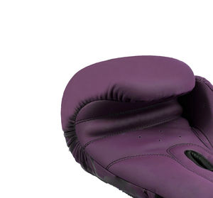 Venta al por mayor logotipo personalizado boxeo Muay Thai Fitness guantes de cuero gancho y bucle guantes de boxeo para hombres y mujeres color granate - Product Image 2