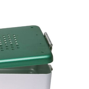 Caja de Almacenamiento Reutilizable para Instrumentos Quirúrgicos Plateados, Certificación CE, Tamaño y Logotipo Personalizables, MOQ Bajo de 2 Piezas, Uso Manual - Product Image 5