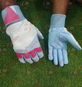 Gants de frappe de baseball en cuir de haute qualité, personnalisés, antidérapants, mitaines de frappe de softball pour hommes, adultes, entraînement sportif, pratique - Product Image 4