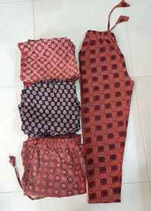 Femmes coton imprimé végétal Ajrakh pantalon Handblock impression lâche cordon été Boho doux pyjama bohème OEM personnalisé - Product Image 4