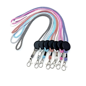 Laccio da collo bicolore da 5 mm di tendenza, creativo e di successo, prodotto da fornitore, cordino in poliestere intrecciato, laccio da scarpe - Product Image 5
