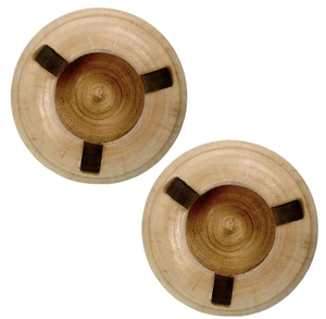Cendrier en bois et métal de qualité supérieure avec couvercle Support pour attrape-cendres durable facile à nettoyer - Product Image 2