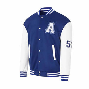 Top Trending Custom Men's Cool Style Winter Varsity Chaquetas Mangas de cuero Chaquetas de béisbol para jóvenes - Product Image 6