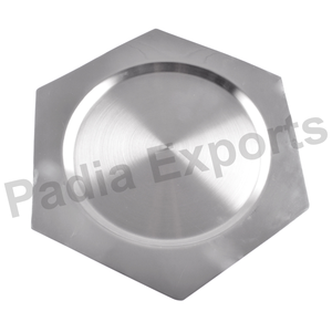 Plato Base Decorativo Redondo Clásico de Acero Inoxidable Ecológico para Bodas y Cenas Elegantes - Product Image 1