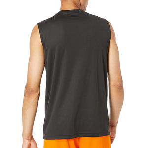 Débardeur en coton épais pour hommes en gros personnalisé uni blanc surdimensionné col rond 100% tricoté tissage conception personnalisable - Product Image 5