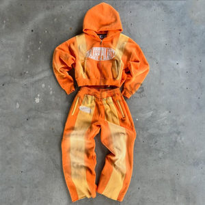 Ropa informal personalizada de alta calidad, conjunto de chándales de Jersey Vintage liso en blanco para hombre, los chándales más vendidos para hombre - Product Image 6