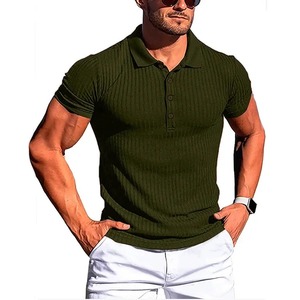 Chemises de golf décontractées pour hommes, best-seller en gros, manches courtes, haute qualité, pur coton, sur mesure, nouveau style, design vierge - Product Image 6