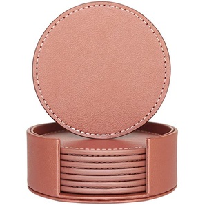 Sous-verre en cuir de qualité supérieure fait à la main de luxe personnalisé en gros d'usine très exigeant pour les restaurants à la maison - Product Image 2
