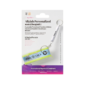 Portachiavi Riflettenti Personalizzati Aliyah, Gadget Promozionali Personalizzabili, Moschettoni e Portachiavi - Product Image 3