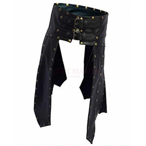 กระโปรงพับหนังแฟชั่นสำหรับผู้ชายกระโปรงสั้นดีไซน์แบบ OEM ใส่สบายมีหลายขนาดอุปกรณ์เครื่องดนตรี - Product Image 3