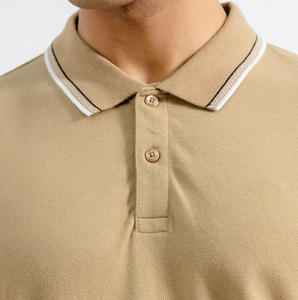 Logo personnalisé, votre propre marque, col montant uni pour chemise, manches courtes, polyester, séchage rapide, écologique, respirant, vêtements de plein air pour hommes - Product Image 4