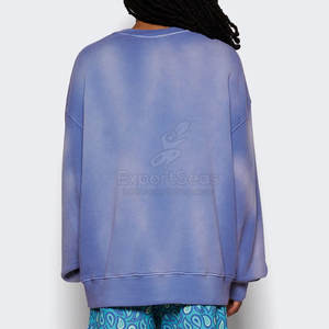 Sudadera Casual con Lavado Ácido, Tacto Suave y Diseño Desteñido Moderno, Sudadera Básica con Lavado Ácido - Product Image 6