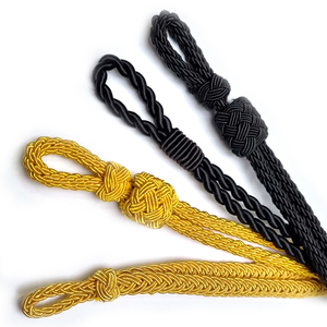 OEM Vente en gros 100% coton Bullion Wire Cap Cord Cheap Rate Cérémonial Hat Cordons pour sacs Enduit Finition - Product Image 4