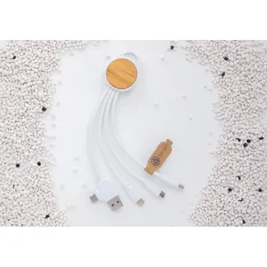 Gadget USB Promozionale Sostenibile 6-in-1 con Cavo Riciclato Ontario - Product Image 2