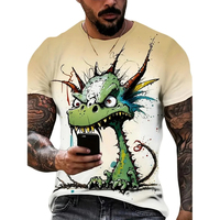 T-shirts personnalisés pour hommes en tissu peigné 100 % coton avec impression graphique – Nouvelle collection